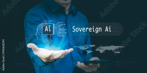 Fotografia Sovereign AI technology concept