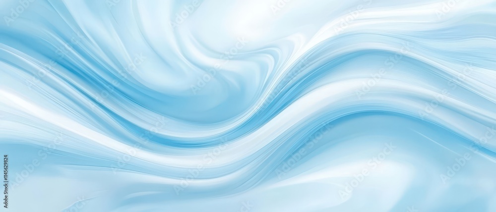Fototapeta premium A blue and white wave with a blue background