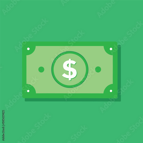 Dollar banknotes isolate on white background
