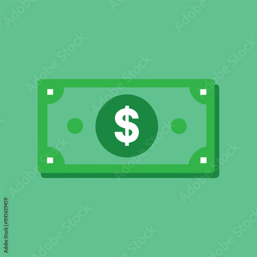 Dollar banknotes isolate on white background
