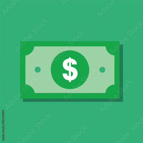 Dollar banknotes isolate on white background