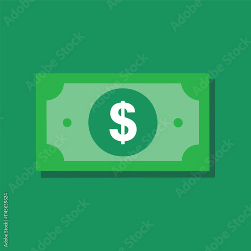 Dollar banknotes isolate on white background