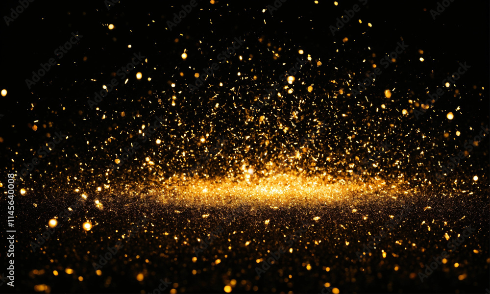 glitter explosion on black background glitter explosion on black background