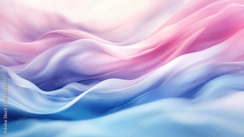 Obraz premium Abstract Pink and Blue Wave Design