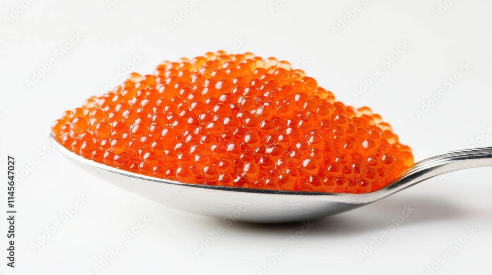 Delicious salmon roe gourmet experience captured in close-up food photography Delicious salmon roe gourmet experience captured in close-up food photography