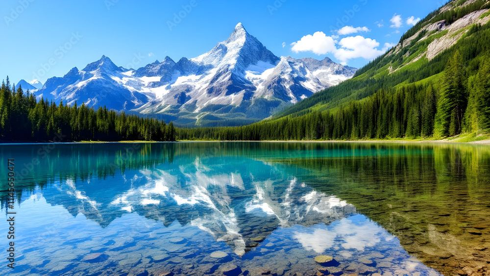 Fototapeta premium lake in the mountains