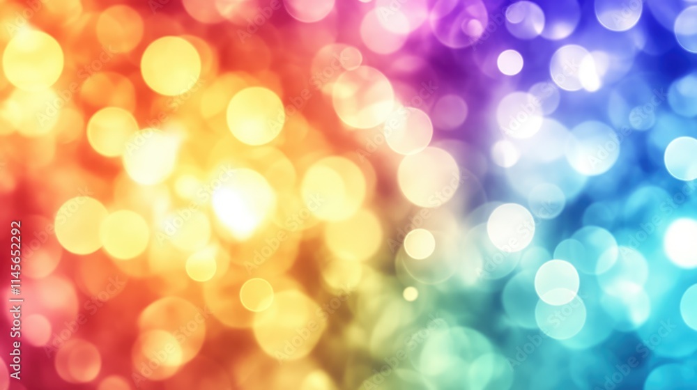 Vibrant abstract background with smooth blurred gradient in bright rainbow colors featuring bokeh effects and soft highlights Vibrant abstract background with smooth blurred gradient in bright rainbow colors featuring bokeh effects and soft highlights