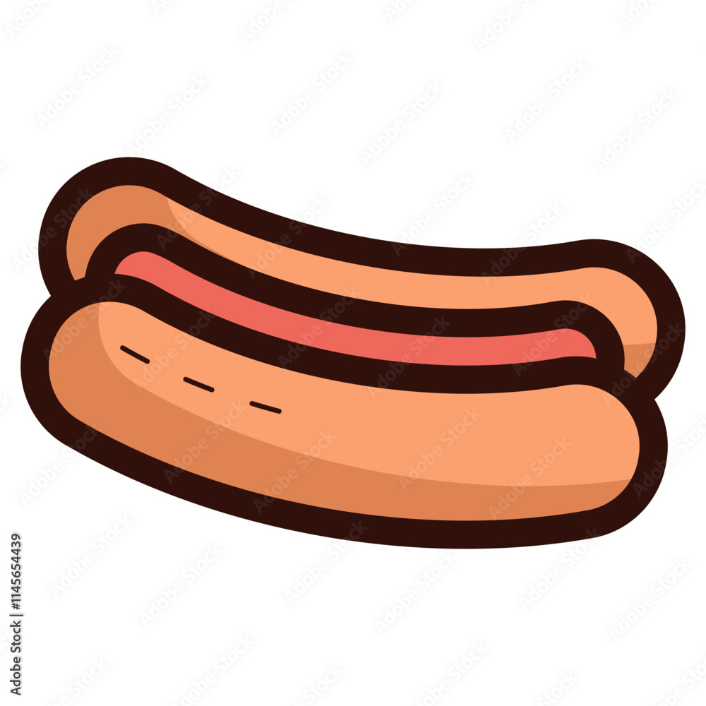hotdog food illustration hotdog food illustration