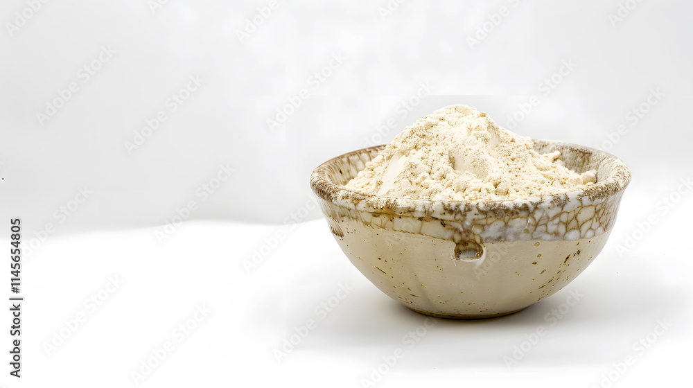 Photography of Fresh Garlic and Garlic Powder in Bowl for Food blogs, recipes, spice packaging, e-commerce, cookbooks, ads, social media, health websites Photography of Fresh Garlic and Garlic Powder in Bowl for Food blogs, recipes, spice packaging, e-commerce, cookbooks, ads, social media, health websites