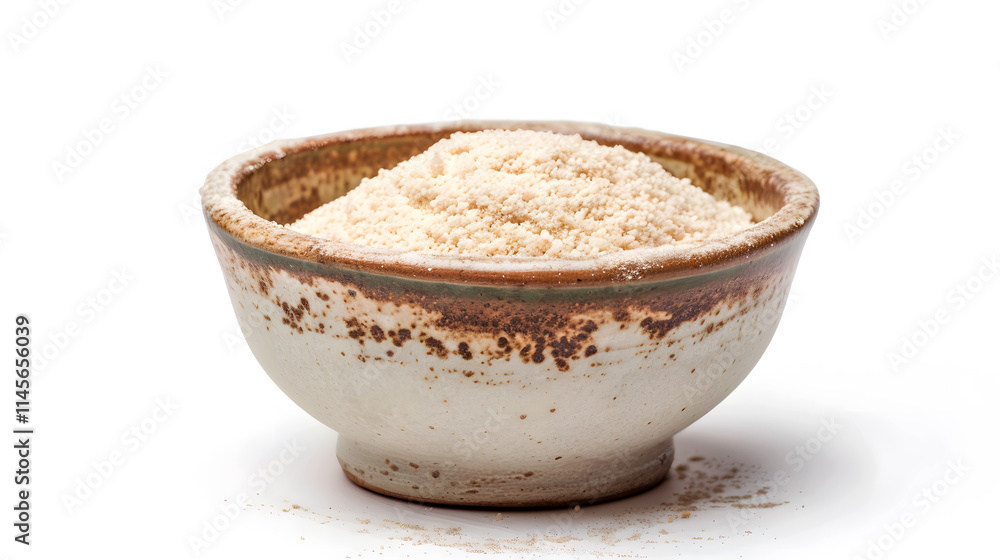 Photography of Fresh Garlic and Garlic Powder in Bowl for Food blogs, recipes, spice packaging, e-commerce, cookbooks, ads, social media, health websites Photography of Fresh Garlic and Garlic Powder in Bowl for Food blogs, recipes, spice packaging, e-commerce, cookbooks, ads, social media, health websites