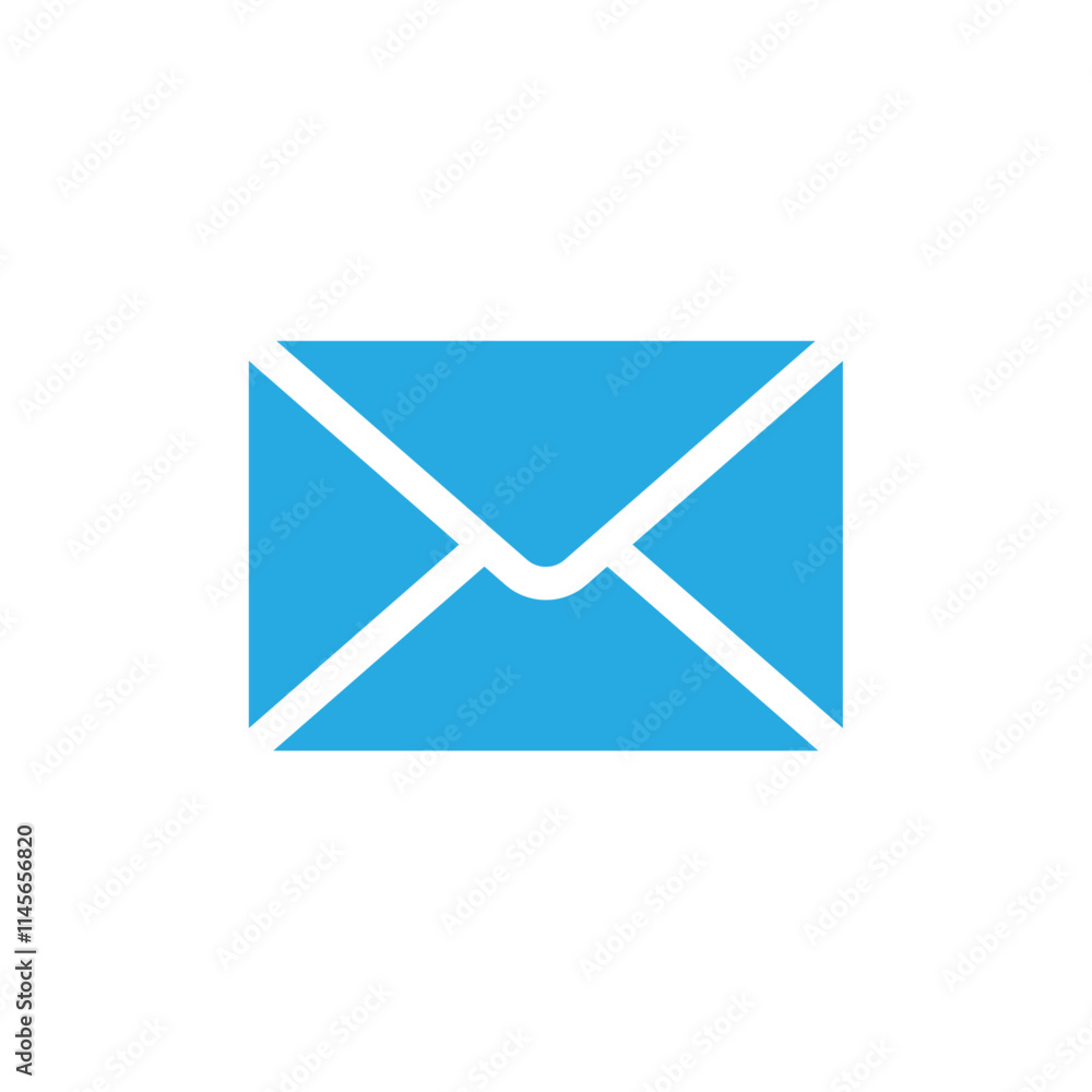 Message vector blue icon, Email icon sign Message vector blue icon, Email icon sign