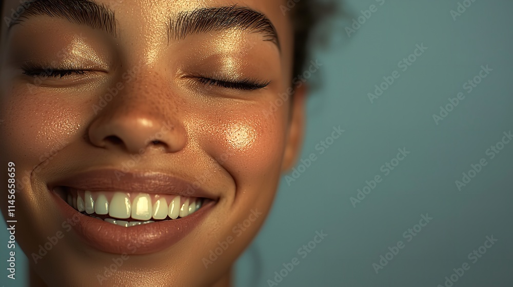 Hand Beauty and Woman in Studio for Makeup Self-Care Routine