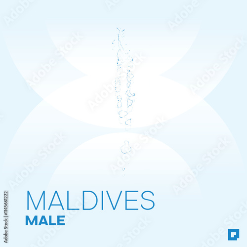 Maldives vector map, Vector map of Maldives, editable eps, AI files, Vector illustration of Maldives vector map
