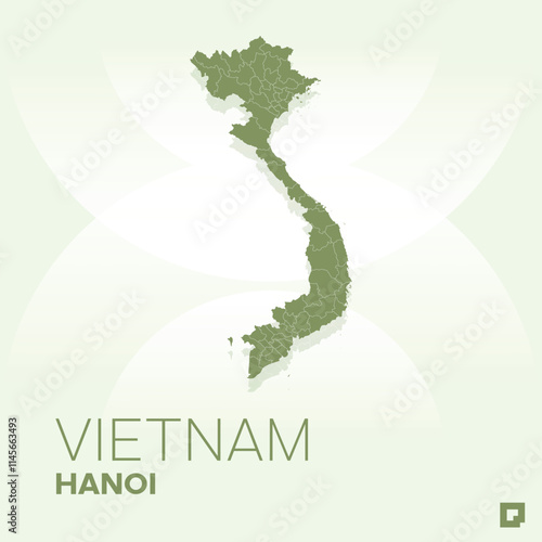 Vietnam vector map, Vector map of Vietnam, editable eps, AI files, Vector illustration of Vietnam vector map