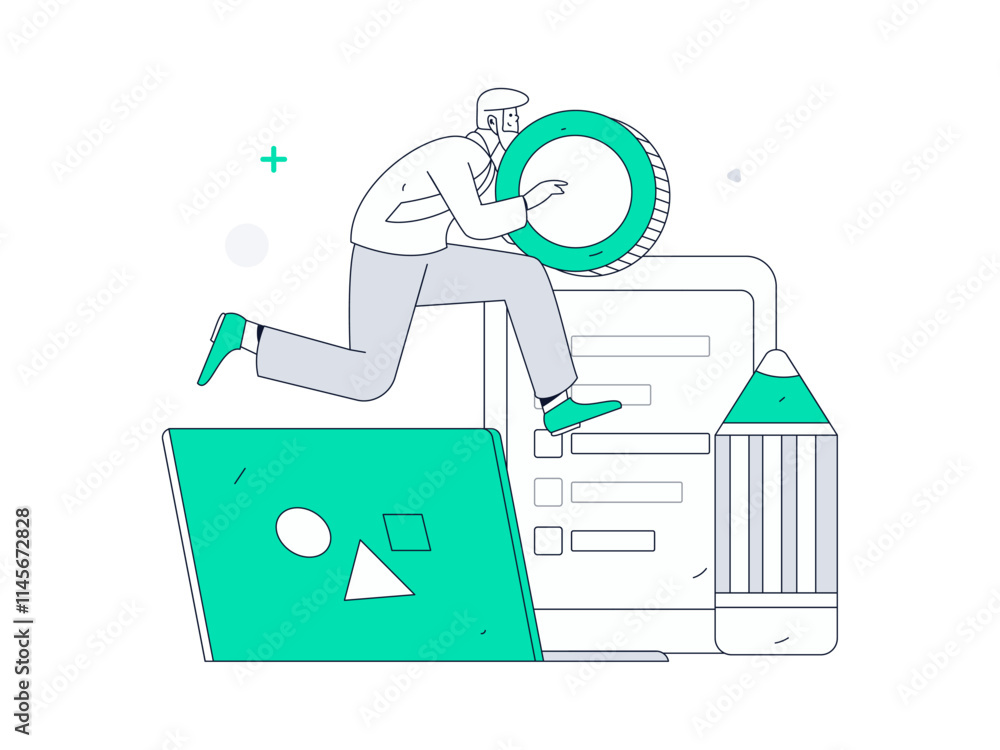 Invite friends to conduct questionnaire flat vector concept operation hand drawn illustration
Invite friends to conduct questionnaire flat vector concept operation hand drawn illustration