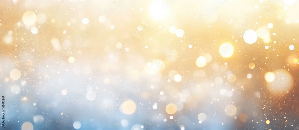 Festive bokeh backdrop with soft golden and blue hues for Christmas and New Year celebrations Festive bokeh backdrop with soft golden and blue hues for Christmas and New Year celebrations