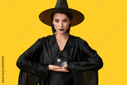Beautiful young witch with ...
