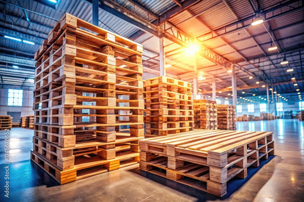 High Depth of Field Euro Pallet Photography: Stacked Pallets, Industrial Setting, Wooden Pallets, Logistics, Shipping, Warehouse, Supply Chain High Depth of Field Euro Pallet Photography: Stacked Pallets, Industrial Setting, Wooden Pallets, Logistics, Shipping, Warehouse, Supply Chain