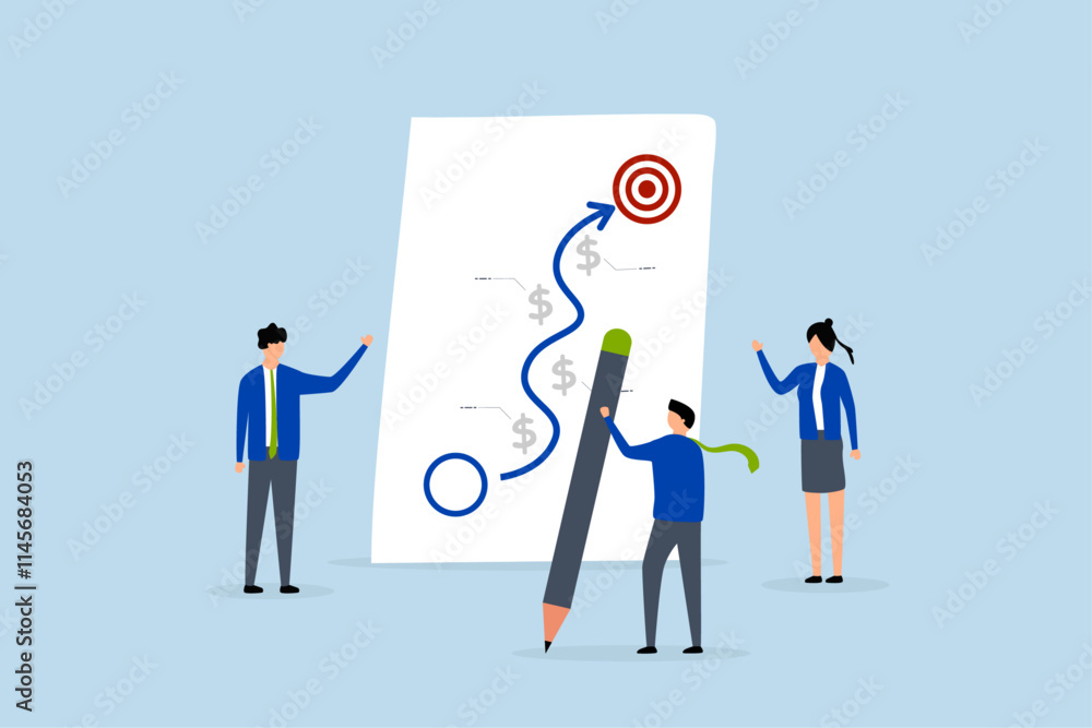 Strategic planning, business team planning for success tactic chart. Strategic planning, business team planning for success tactic chart.