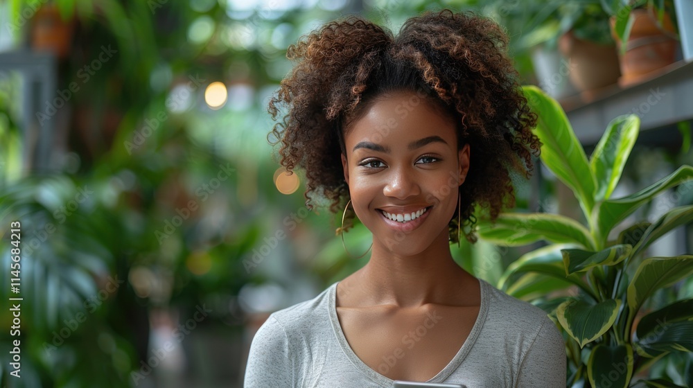 Positive African American businesswoman using digital tablet in modern office, embracing technology for professional success. Positive African American businesswoman using digital tablet in modern office, embracing technology for professional success.
