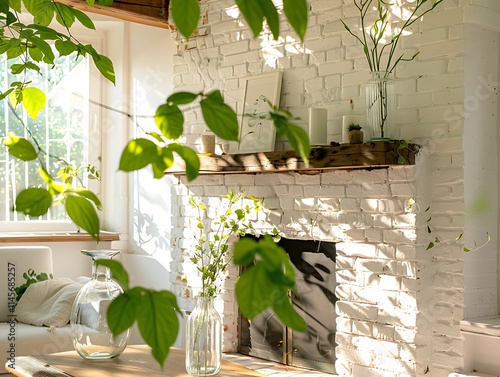 Fototapeta Naklejka Na Ścianę i Meble -  flowers on the windowsill