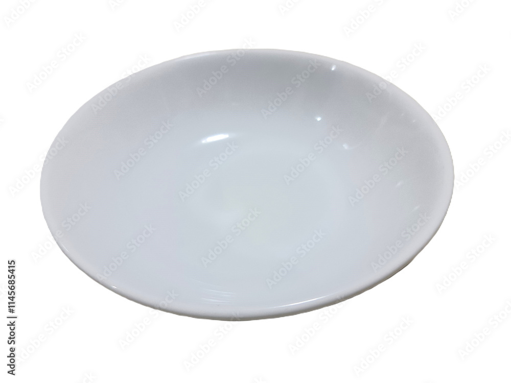 white ceramic bowl isolated on white background 