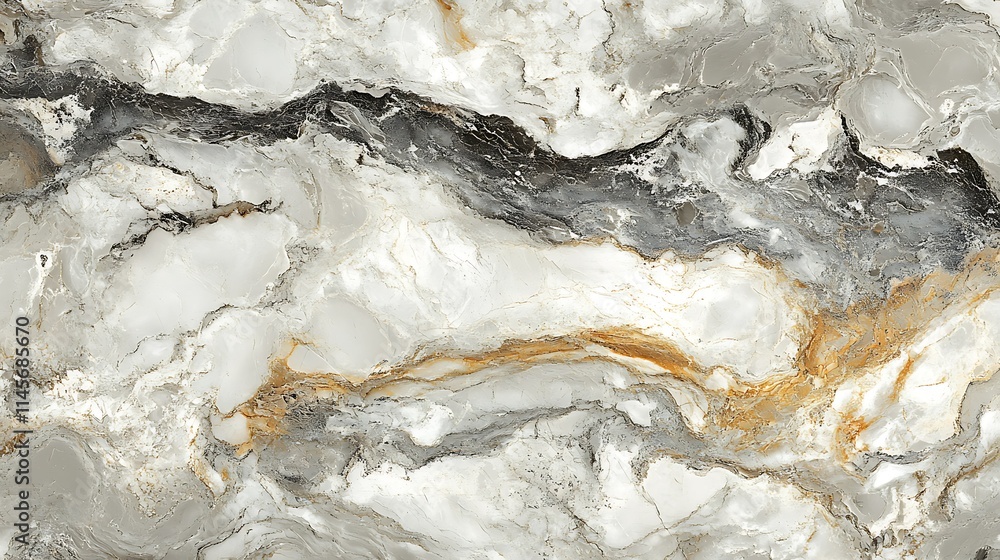 Close-up of grey and beige marble texture with swirling patterns and veins. Close-up of grey and beige marble texture with swirling patterns and veins.