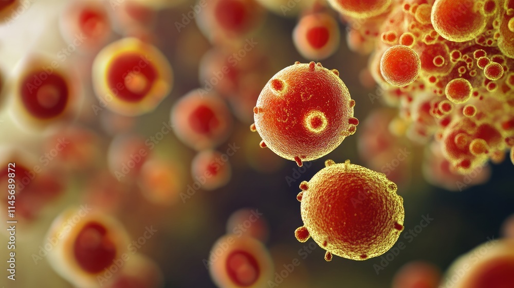 Microscopic view of bacteria and antibiotic resistance showcasing colorful microbial cells in a scientific background Microscopic view of bacteria and antibiotic resistance showcasing colorful microbial cells in a scientific background