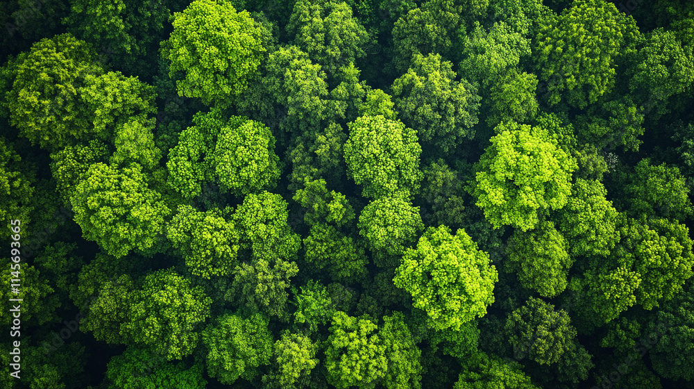 Aerial View of Lush Green Forest Canopy with Dense Vegetation, epitomizing the beauty of untouched natural environments and the serene tranquility of thriving ecosystems. Aerial View of Lush Green Forest Canopy with Dense Vegetation, epitomizing the beauty of untouched natural environments and the serene tranquility of thriving ecosystems.