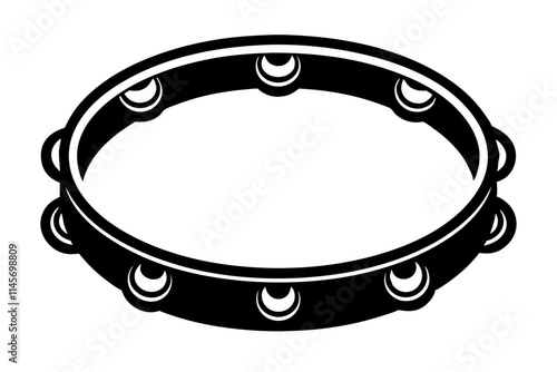 Tambourine vector illustration
