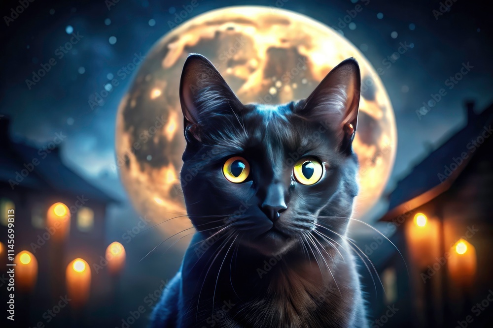 Spooky Black Cat Night Photography: Dark Feline, Halloween Night, Shadow Cat, Midnight Creature, Creepy Cat Pictures Spooky Black Cat Night Photography: Dark Feline, Halloween Night, Shadow Cat, Midnight Creature, Creepy Cat Pictures