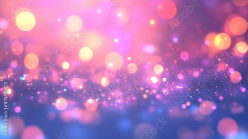 Elegant Bokeh Background with Soft Colorful Lights Ideal for Holiday Templates Banners Presentations and Festive Decor