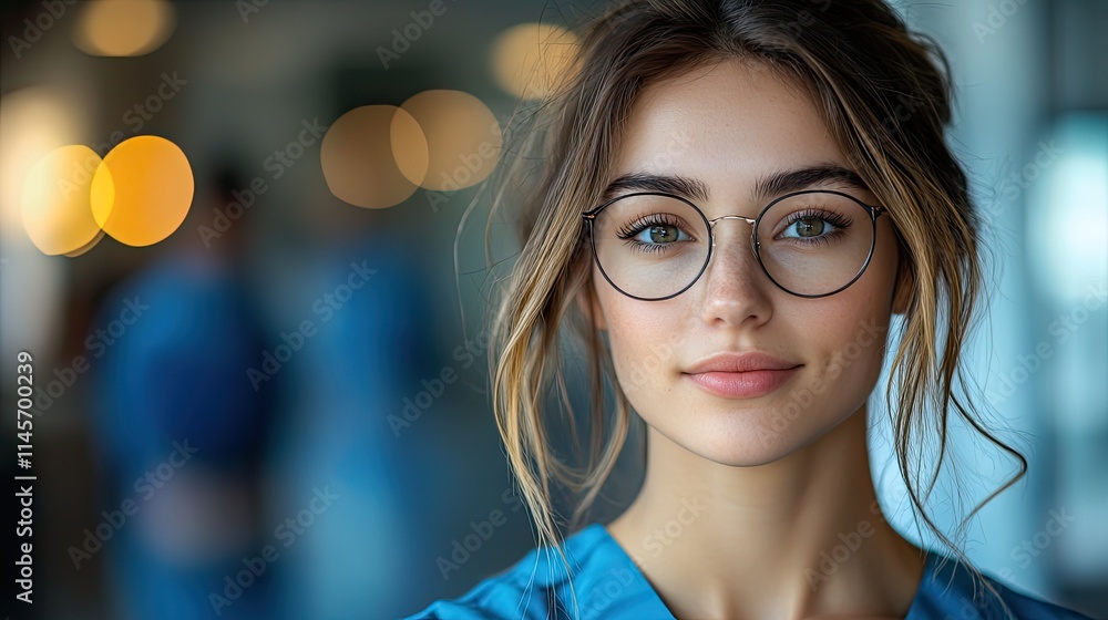 A woman nurse thinks about the future of medical care, representing healthcare internships, vision, hope, problem-solving, and brainstorming breakthroughs. A woman nurse thinks about the future of medical care, representing healthcare internships, vision, hope, problem-solving, and brainstorming breakthroughs.