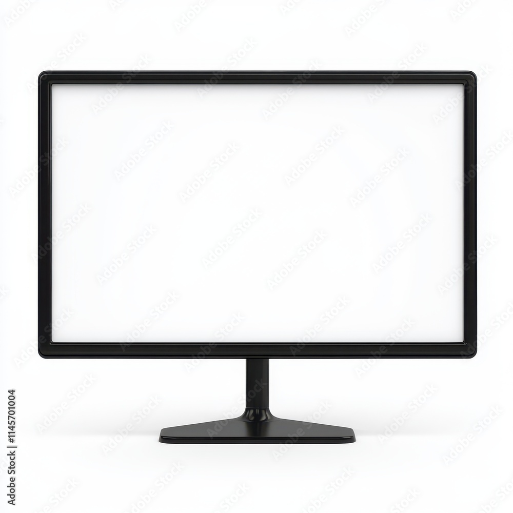 3D Monitor Isolated and White Background 3D Monitor Isolated and White Background