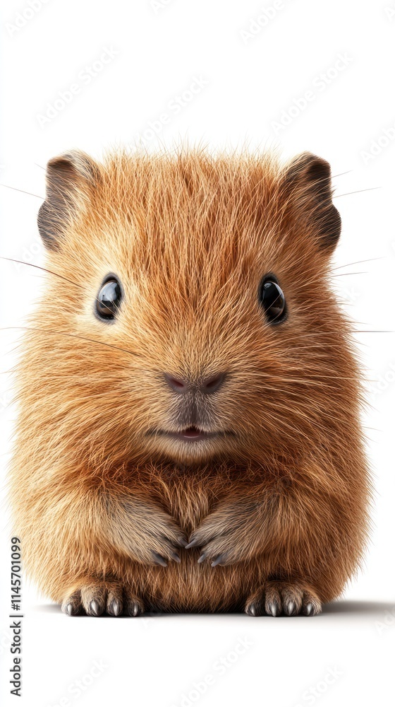 A cute, fluffy animal with a round face and small paws, looking directly at the viewer. A cute, fluffy animal with a round face and small paws, looking directly at the viewer.