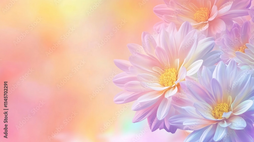 Chrysanthemum close-up showcasing vibrant colors on a soft autumn-inspired background for floral and nature-themed designs Chrysanthemum close-up showcasing vibrant colors on a soft autumn-inspired background for floral and nature-themed designs