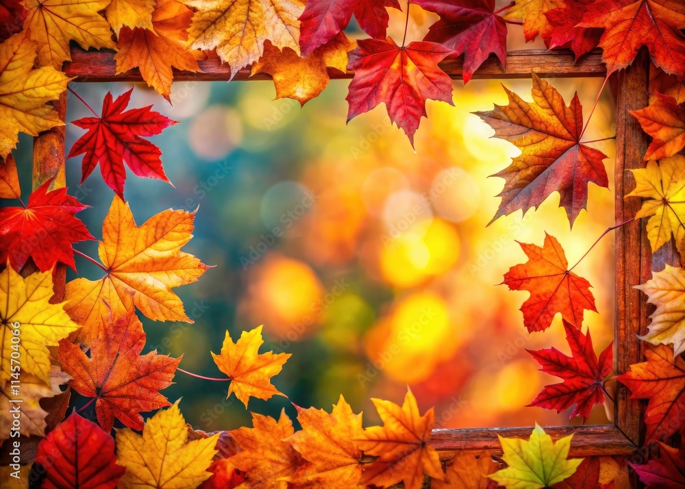 Vibrant autumn leaves create a stunning frame, showcasing colorful fall foliage with exceptional depth of field. Vibrant autumn leaves create a stunning frame, showcasing colorful fall foliage with exceptional depth of field.