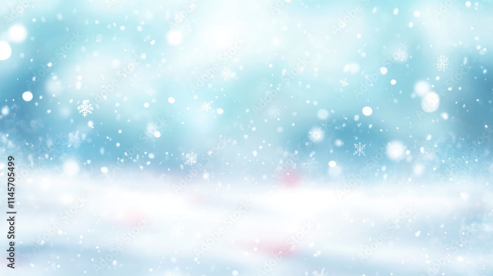Soft Winter Wonderland Background with Snowflakes and Hazy Blue Sky Ideal for Seasonal Themes and Holiday Designs Soft Winter Wonderland Background with Snowflakes and Hazy Blue Sky Ideal for Seasonal Themes and Holiday Designs