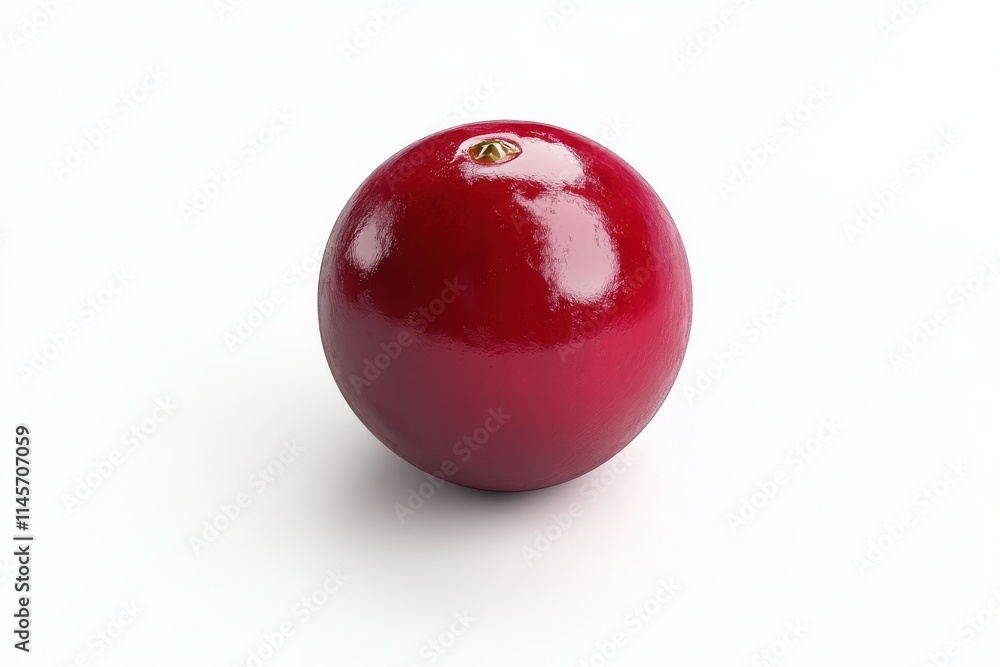 3D Illustration of a cranberry, isolated on a white background 3D Illustration of a cranberry, isolated on a white background