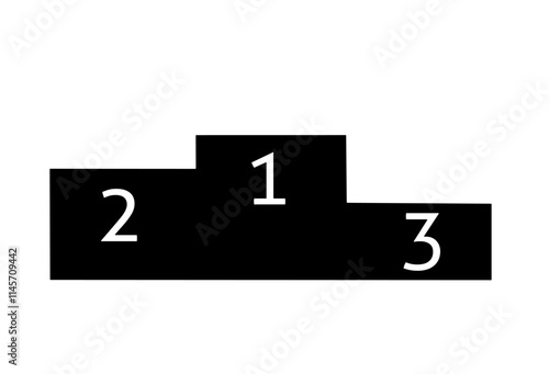 championship podium icon vector on white background