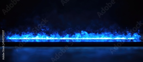 Wallpaper Mural Bokeh blue light effect creating an ethereal atmosphere against a dark background for artistic and design projects Torontodigital.ca