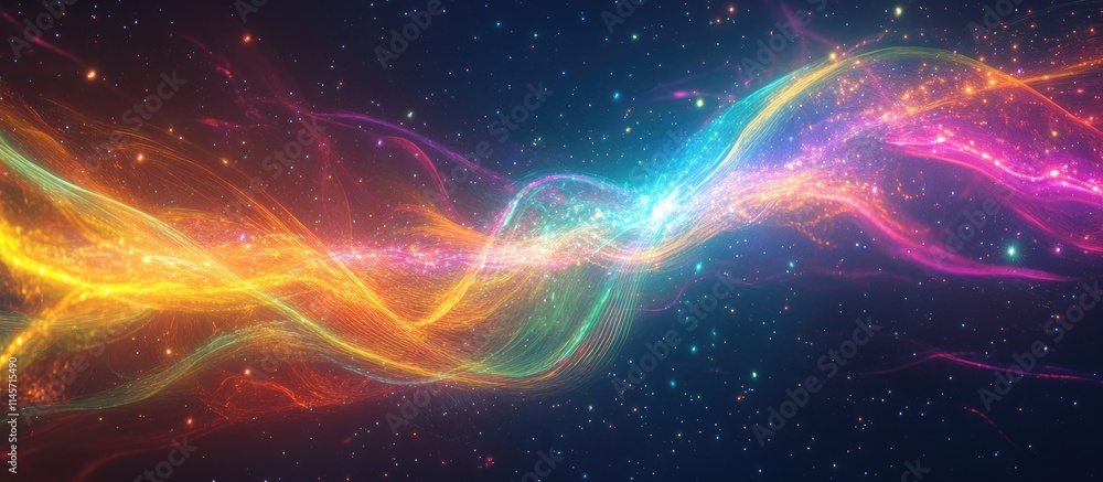 Vibrant abstract background with dynamic colorful rays and glowing lines creating a mesmerizing visual experience of light and color. Vibrant abstract background with dynamic colorful rays and glowing lines creating a mesmerizing visual experience of light and color.