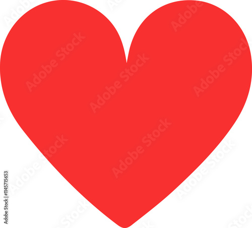 Free Download Simple Red Heart Icon Against a White Background - GFXLoad