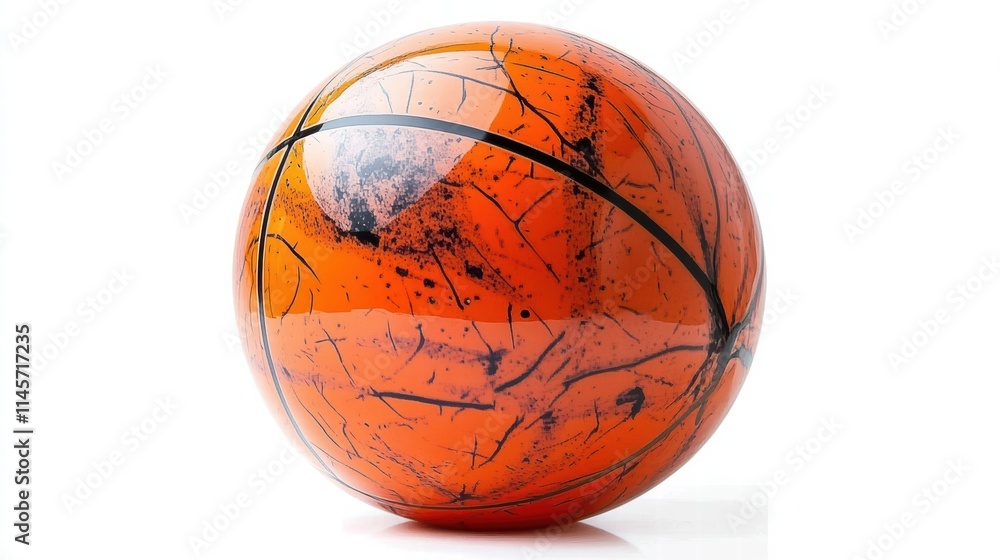 Fototapeta premium Vibrant Orange Basketball