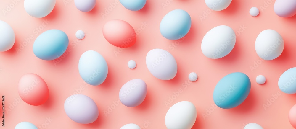 Vibrant pastel Easter eggs arranged on a soft background creating a stylish flat lay for seasonal decor and festive celebrations Vibrant pastel Easter eggs arranged on a soft background creating a stylish flat lay for seasonal decor and festive celebrations