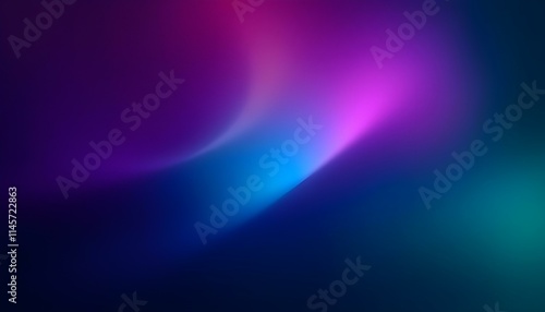 Dark blue pink orange glowing gradient background with grain texture wide banner web landing page backdrop design copy space. Abstract blue, green, pink and purple blurred gradient fluid background  photo