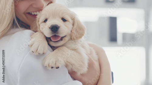 Golden Retriever Puppy Cuddles