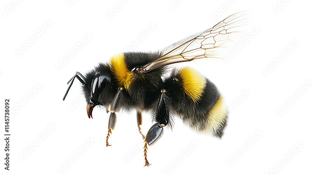 bee on white background bee on white background