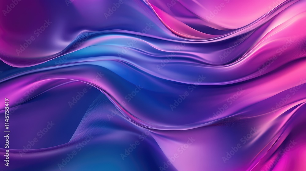 Colorful abstract background with flowing waves in vibrant purple and pink tones for creative design projects. Colorful abstract background with flowing waves in vibrant purple and pink tones for creative design projects.