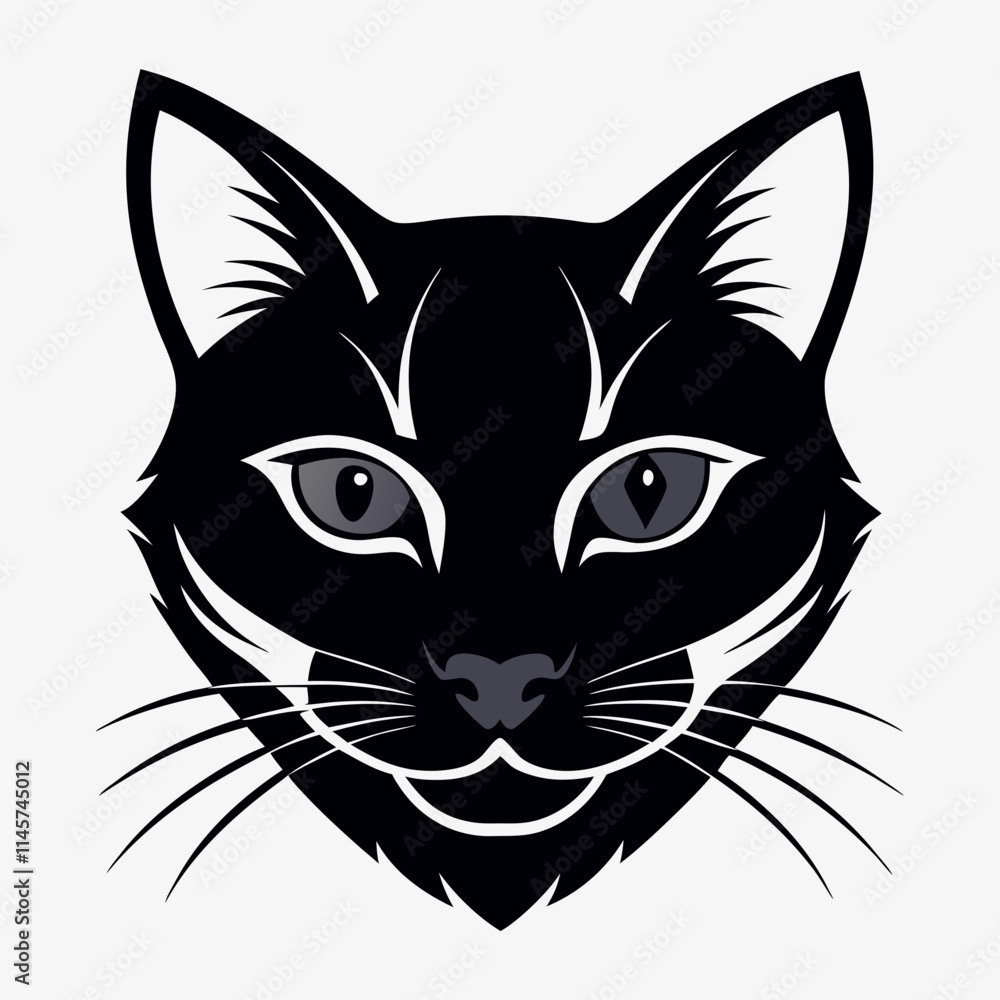 black cat head black cat head